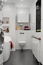 80平北欧风格三居房屋卫生间浴缸浴室柜装修效果图