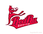 RedRu Boxing拳击logo设计