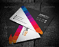 colorful business card multi color@北坤人素材
