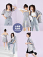 阔色小紫薯泡泡袖连衣裙女2020夏季新款性感显瘦格纹吊带裙子预售-tmall.com天猫