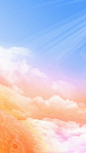 彩色云彩背景jpg背景图 免费下载 页面网页 平面电商 创意素材