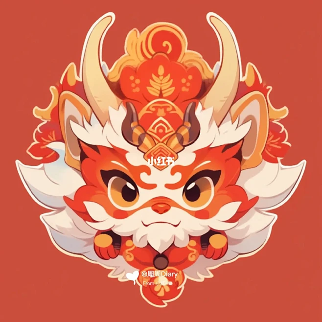 龙年插画 | 喜庆中国龙 第四弹 | 国...