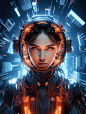 Technology FUTURISM ai midjourney people mecha science fiction