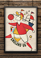 Vintage World Cup : Leading up to the World Cup in Brazil this summer I decided to work on a few peices of self-initiated artwork. Combining my love of all things vintage and sport, I began creating a set of World Cup matchboxes all within the same style 