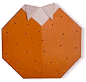 柑橘(桔子)折纸方法