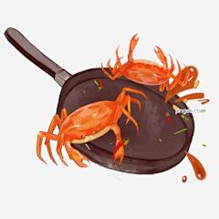 螃蟹在锅里翻炒手绘插画图片大小2000x2000px 图片尺寸2.18 MB 来自PNG搜索网 pngss.com 免费免扣png素材下载！插画#海鲜#海鲜美食#卡通手绘#美味#手绘#水产插画#特色美食#新鲜#