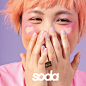 俄罗斯化妆品零售商“Soda Makeup”品牌形象设计-古田路9号-品牌创意/版权保护平台