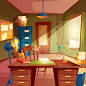 Vector Illustration of Working Space - Study Room for $8 - Envato #vector #VectorGraphics #background #VectorBackground #BackgroundDesign #graphicdesign #design #designcollection #graphics #BestDesignResources