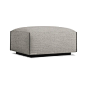 Cleon Ottoman - Tait Charcoal