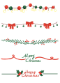 圣诞节元素装饰免扣PNG透明   @♥⺌恋蝶︶ㄣ设计