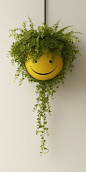 the famous smiley plant cryptid, minimalist, elegant garland superb quality, dystopian