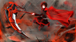 Anime 2560x1440 anime girls anime weapon redhead Ruby Rose (RWBY)