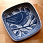 Sgraffito plate 2011 by Laurie Landry At Charlie Parker Pottery, 2724 Sixth Ave S, St Petersburg. 33712, 727-321-2071 charlieparkerpottery@gmail.com: 