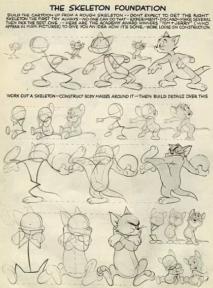 迪士尼经典动画手稿
