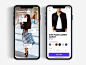 Shopping Using Augmented Reality - Daily UI challenge clean app app concept clean app design design app ios iphonex ux animation challenge interface ui design user interaction clean ecommerce shopping augmented reality app user interface user experience u