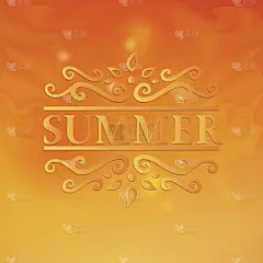 夏季设计与花卉图案。