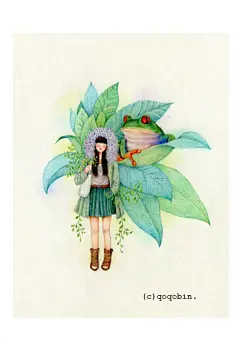 少女
孔雀插画_新浪博客