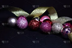 红色,黄金,粉色,多色的,缎带,电子收费系统,圣诞装饰,可爱的,华丽的,周年纪念