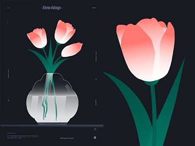 Tulips and vase