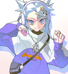 斜阳侧帽采集到插画师:vinne(朋克)