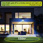 Solar Motion Sensor Lights Outdoor Waterproof, 3 Lighting Modes: Security, Always On, Dimmable. Wireless Security Flood Lights with 4 Sides Bright Led for Wider Lighting Coverage(4500K, 2 Pack) - - Amazon.com