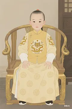 手绘清朝皇帝画像 (7)
