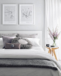 A Simple Way to Brighten Your Bedroom for Summer (Grey White and Lilac Bedroom with Flowers)
