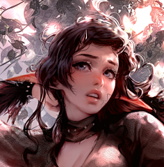 绘-Aleriia_V (lerapi)（巴西）-花瓣网|陪你做生活的设计师 | lera-pi-wolf-girl