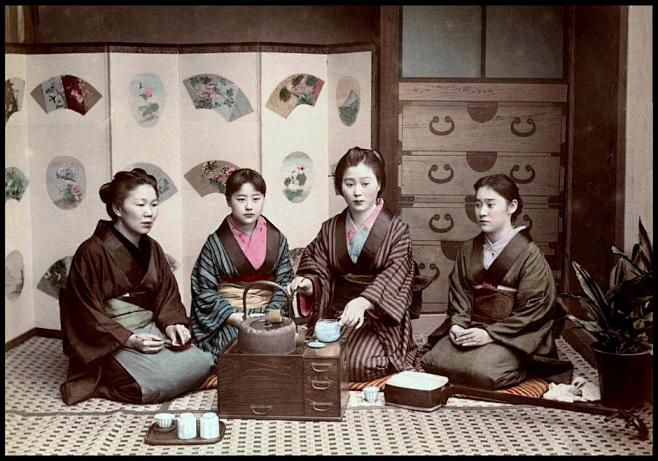 日本130年前的上色照 