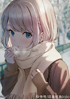 超萌高颜值少女插画，寥寥几笔的线条将人物刻画得生动形象