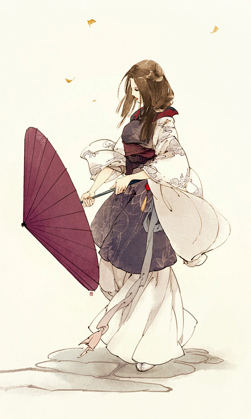 伊吹五月、插画、古风、伊吹五月