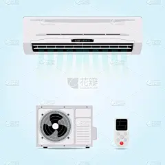 空调,围墙,白色,公寓,香波,热,技术,图像,握紧,吹