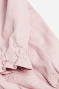 Pink/Grey 2 Pack All Over Embroidery Peplum Top Cotton Pyjamas (9mths-8yrs)