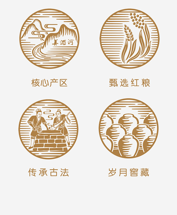 白酒工艺介绍图标高清素材 png 设计图...