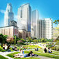 James Corner Field Operations and Frederick Fisher & Partners' Landscape Starchitects proposal for Pershing Square