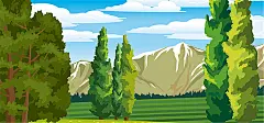 森林,石头,小山,蓝天,白云,海报banner,卡通,童趣,手绘图库,png图片,网,图片素材,背景素材,3763947@飞天胖虎