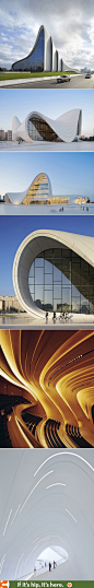 Zaha Hadid's Heydar Aliyev Centre wins 2014 Design Of The Year. #architecture