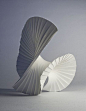 Motion Pleat, 2010 - Paper Art Sculptures by Richard Sweeney