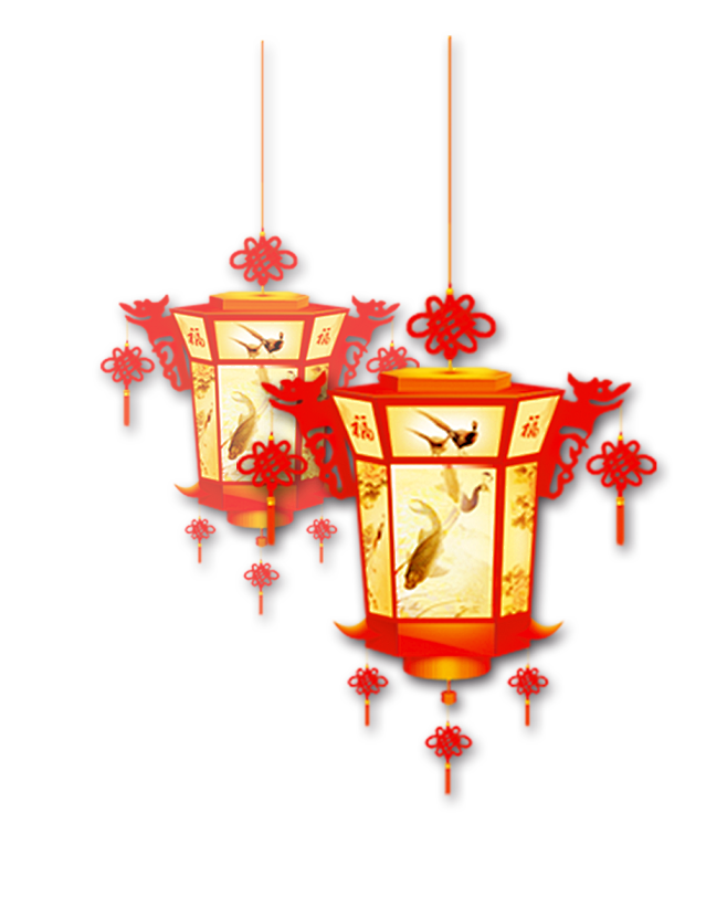 @模库 元宵节灯笼_免扣png_节日元素...