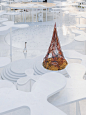 White Upland: Art Installation by Wutopia Lab | Inspiration Grid : Chinese studio Wutopia Lab was commissioned by Shanghai Huijian to design this sprawling art installation as the welcoming stage for their sales centre.