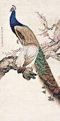 近代国画名家刘奎龄作品==清香碧莲翠艳润...春雁舞蝶青飞醉....青雁