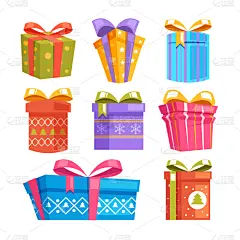 绘画插图,礼物,包装纸,平坦的,计算机图标,矢量,图表设计师,周年纪念,贺卡,背景分离