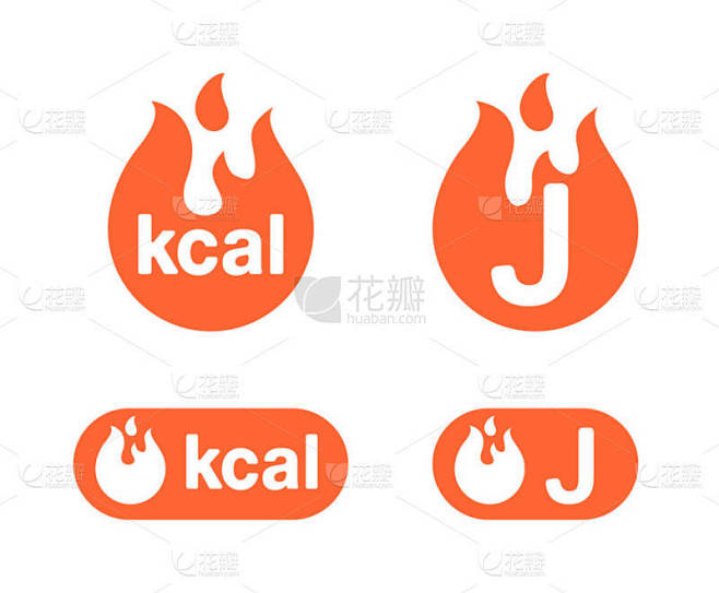 kcal和joule图标-能量单位