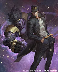 动漫JOJO的奇妙冒险系列同人图集原画插画壁纸图片素材 美术资料-淘宝网