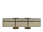 Wooden and woven cane sideboard NYNY | Sideboard by Wiener GTV Design