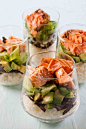 Sushi Trifle Salad (with Salmon + Avocado)#赏味期限#