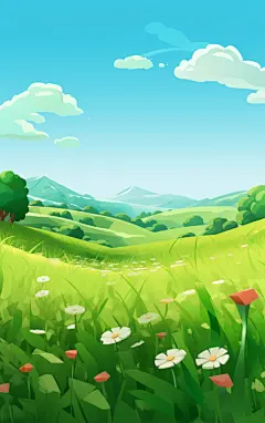 花朵草地植物壁纸背景