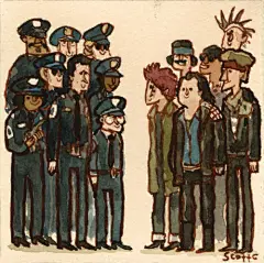 Scott Campbell 关于电影的插画小品 诙谐 讽刺漫画 电影 水彩 插画 手绘 可爱 卡通 