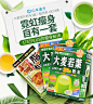 进口保税 山本汉方 大麦若叶粉末2盒 + 脂流茶8袋 日本青汁排毒-tmall.hk天猫国际