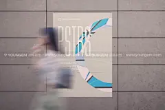 50款逼真户外褶皱海报招贴广告贴图ps样机素材国外设计模板下载_颜格视觉